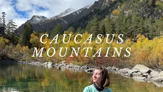 HIKING TO MOUNTAIN LAKES. Vlog in slow Russian with subs. Explore nature and learn vocabulary A2 B1