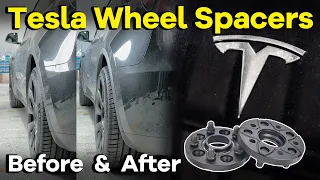 Tesla Wheel Spacers Before and After | BONOSS 18mm Wheel Spacers (Works on Model 3/Y/Performance)