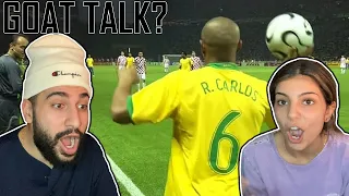 ROBERTO CARLOS IS SEVERELEY UNDERRATED 🤯 Couples React To Roberto Carlos Was an Absolute Monster!