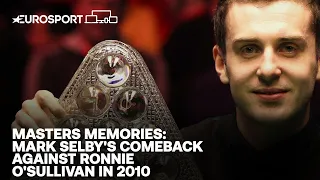 Masters Memories | Relive Mark Selby's comeback against Ronnie O'Sullivan in 2010