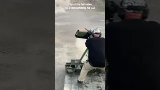 M2 BROWNING 50 CAL MACHINE GUN  VS  BLOCK WALL