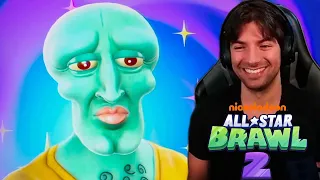My MOST REQUESTED Character! | Squidward Character Showcase REACTION | Nickelodeon All Star Brawl 2