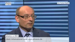 Flüchtlingskrise: Studiogast Emanuel Richter zum EU-Türkei-Gipfel am 18.03.2016