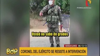 Miraflores: coronel EP se enfrentó a policías durante intervención