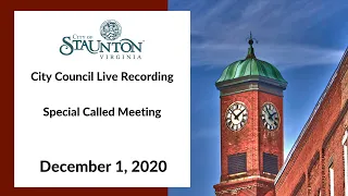 December 1, 2020 Special Called Meeting