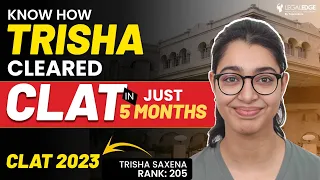 CLAT Topper's Strategy: How to Crack CLAT in just 5 Months? | CLAT Topper 2023 Interview