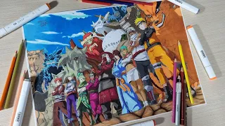 Drawing all Bijuus and Jinchuurikis / Naruto Shippuden