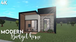 4k No-Gamepass Modern Budget Home | Bloxburg ROBLOX speedbuild