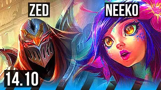 ZED vs NEEKO (MID) | 11/2/11, 800+ games, Godlike | KR Diamond | 14.10