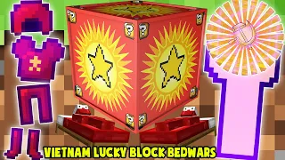 MINI GAME : VIET NAM LUCKY BLOCK BEDWARS ** THỬ THÁCH T GAMING SỞ HỮU ĐỒ VIỆT NAM VIP NHẤT MINECRAFT