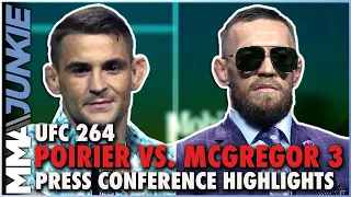 Dustin Poirier, Conor McGregor get personal at press conference | UFC 264