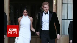 Royal wedding: Harry and Meghan head to private party - BBC News