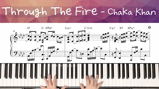 Through the fire - Chaka Khan / Piano Cover 피아노 커버 악보 Piano Sheet Music