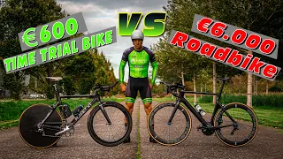 CHEAP Time Trial Bike Vs. Road Bike (Which is FASTER?!)