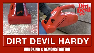 Dirt Devil Hardy Hand Held Vacuum Cleaner Unboxing & Demonstration