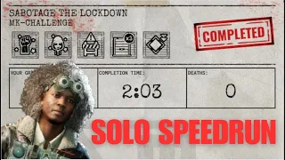 Sabotage The Lockdown Speedrun (2:03) - The Outlast Trials