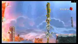 Rayman Legends Land Distance New PB 33.60KM  & Wall Glitch