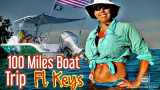 KEY LARGO FL TO MARATHON SANDBAR BY BOAT 2021 - OVER A 100 MILES  TRIP - TRAVEL AVENTURE