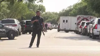 3 Austin-area police officers shot, suspect barricaded in house with family members as hostages