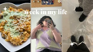 week in my life | uni diaries, snow storm, lots of cooking + more