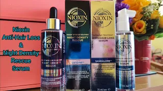 Review - Nioxin Anti-Hair Loss Serum and Night Density Rescue Serum