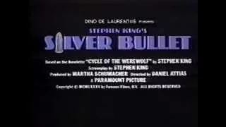 Silver Bullet 1985 TV trailer