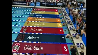 Léon Marchand - NCAA 2023, jour 1 : Léon est-il devenu un pur sprinter (50 yards brasse record) ?!