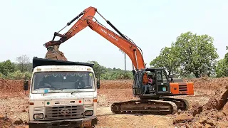 Tata Hitachi New EX 210 Prime Excavator || Working performance || Construction site