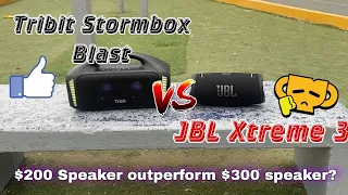 Tribit Stormbox Blast almost embarassed JBL Xtreme 3 Outdoor Soundtest 🔊🤯