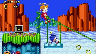 Sonic Classic Heroes: Sonic the Hedgehog 2 Chaotix Style 3 player Netplay 60fps