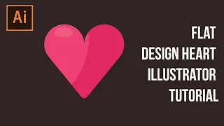 Flat Design Heart icon tutorial in Illustrator