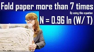 Folding Paper more than 7 times | mythbusters folding paper 7 times | Folding paper 7 times