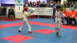 Vivien Viczien v Jesse Jane McParland WAKO Junior and Cadet World Championships 2016