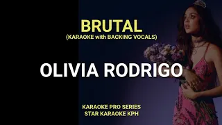 Olivia Rodrigo - Brutal ( KARAOKE with BACKING VOCALS )