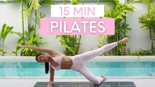 15 MIN EXPRESS PILATES WORKOUT || Dynamic Intermediate Pilates (No Equipment)