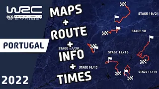 WRC Vodafone Rally de Portugal 2022 : Maps : Route : Stage Info : Times