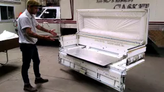 Metal Rental Casket (Please Watch Updated Video. Link in Description)