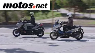 Honda Forza 125 vs Yamaha XMAX 125 2021/ Comparativo / Review en español 4K / Test / motos.net