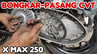 Cara bongkar-pasang CVT Yamaha X Max 250, proses penggantian van belt