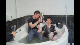 WetLive guys trailer 23: Tough Guys  Danio and Ruslan Have Fun in the Bathroom, Swim and Have Fun!