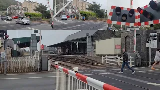 *Barrier Fails to raise ,Rare Squance & Triple Hangman* Barmouth South Level Crossing