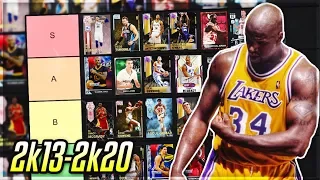 RANKING THE BEST PLAYERS OF THE DECADE!! (Tier List) | NBA 2k13 - NBA 2k20 MyTEAM