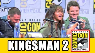 KINGSMAN THE GOLDEN CIRCLE Comic Con - Taron Egerton, Halle Berry, Channing Tatum