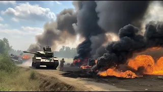 JUST NOW! Ukraine's first M1A2 ABRAMS destroyed Russia's only T-95 Black Eagle near Bakhmut