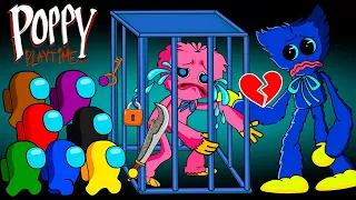 어몽어스 VS HUGGY WUGGY save KISSY MISSY - among us zombie collection - AMONG US ANIMATION 37