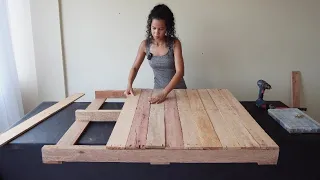 Ideia Incrível com pallet e restos de madeira DIY ideias