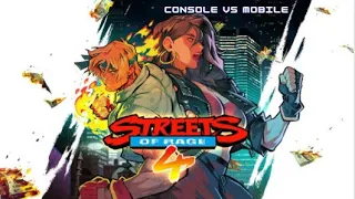 Streets Of Rage 4 Console vs Mobile Comparison