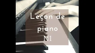 Leçon de piano N°1 pour débutants