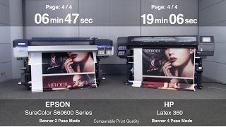 Epson SureColor S60600 vs HP Latex 360 | A Productivity Comparison