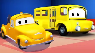 Puksiirauto Tom - Buss Lily - Autolinnas 🚗 Autode ja veokite ehitusmultikas lastele